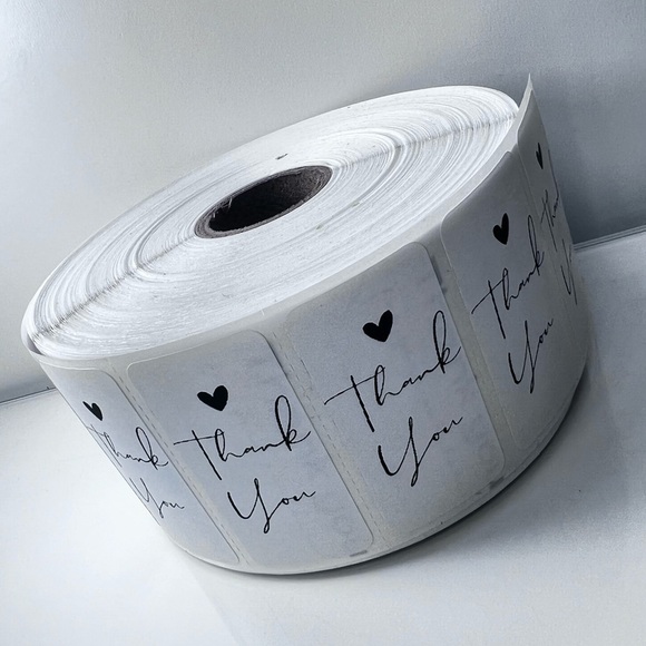 Pack of 100 stickers | Thank You roll for Poshmark |  Shipping Supplies​ new - Picture 3 of 4